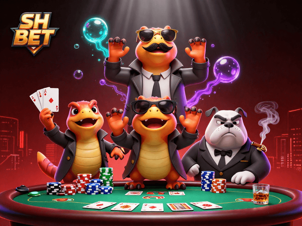 Engage with the exciting SH BET scene featuring raptors disguised to enter a VIP casino lounge.