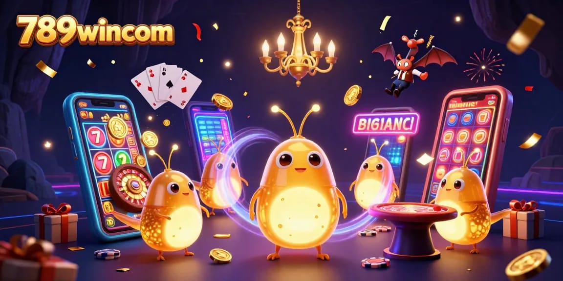 Experience vibrant gaming excitement with 789wincom in this dynamic casino scene!