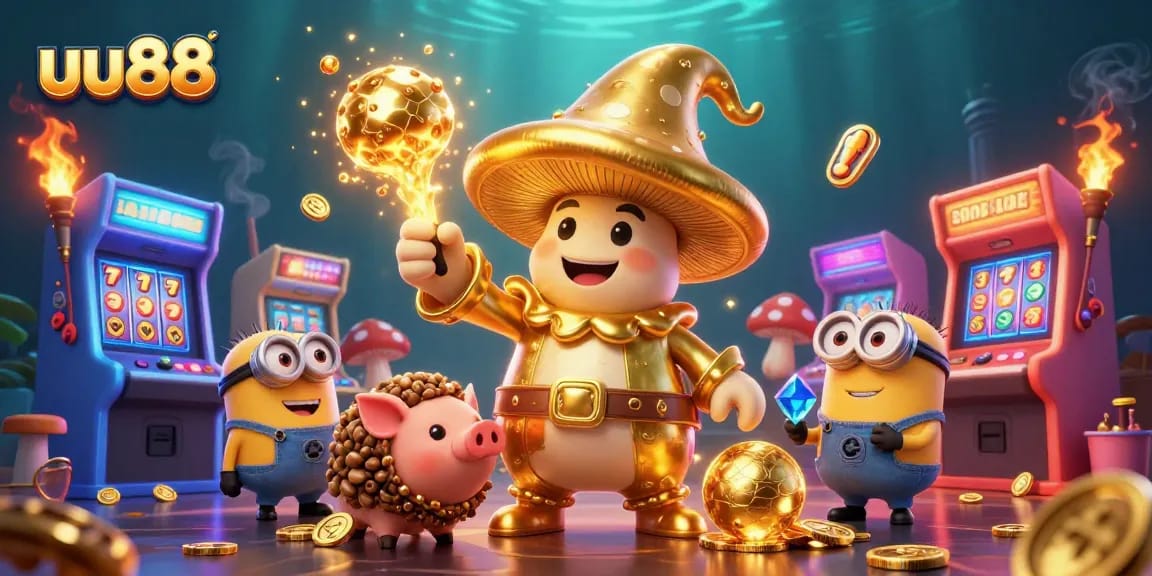 Experience winning strategies at uu88 with vibrant casino-themed 3D illustration