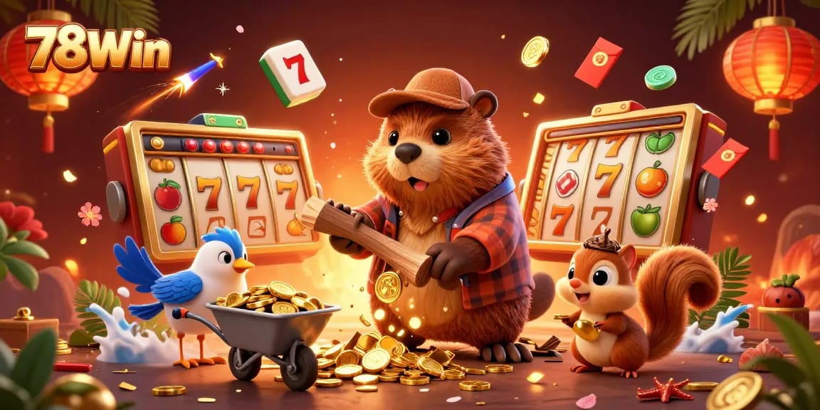 Engage in winning strategies at 78Win, where cartoon characters transform luck into golden riches.