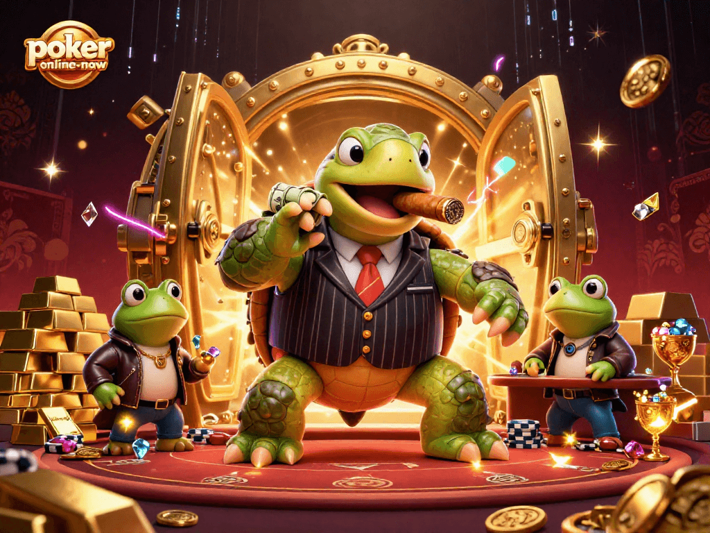 Engage in thrilling poker battles with colorful characters at poker-online-now's vibrant casino.
