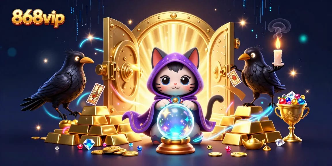 Engage in thrilling games with 868vip, featuring vibrant characters and treasures galore in a casino adventure.