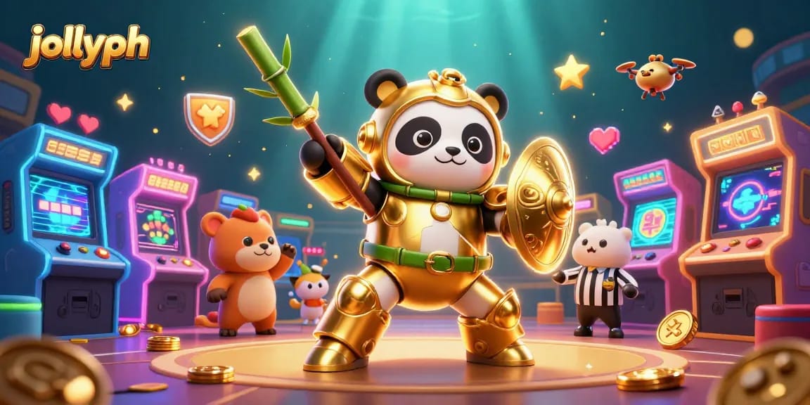 Experience jollyph casino excitement with colorful arcade games and dynamic 3D characters in a vibrant arena.