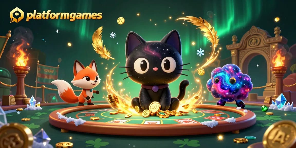 Engage with platformgames while exploring a cosmic casino scene of vibrant characters and thrilling elements.
