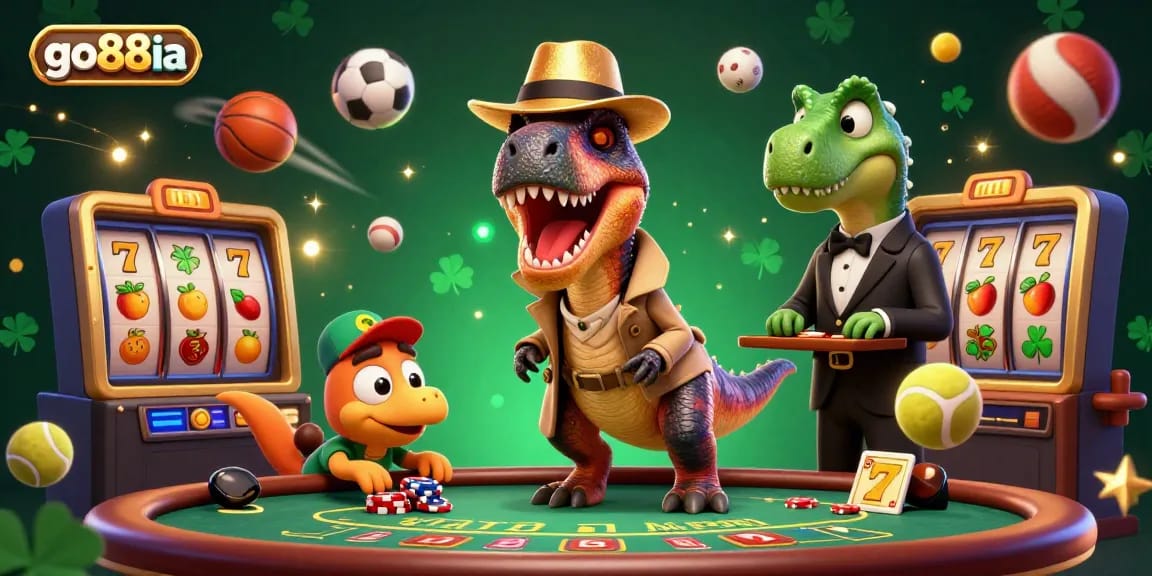 Experience thrilling gaming at go88ia with a clever velociraptor card counter and sports elements.