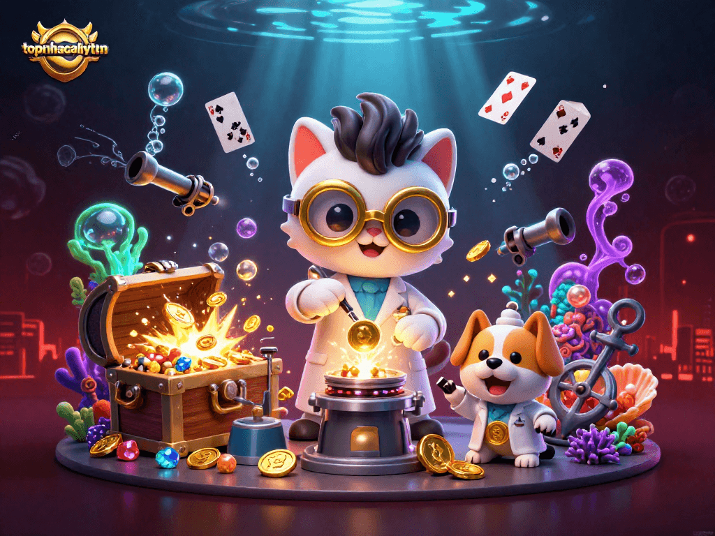 Experience exhilarating gambling action with topnhacaiuytinn, featuring vibrant 3D characters amid exciting gaming elements.