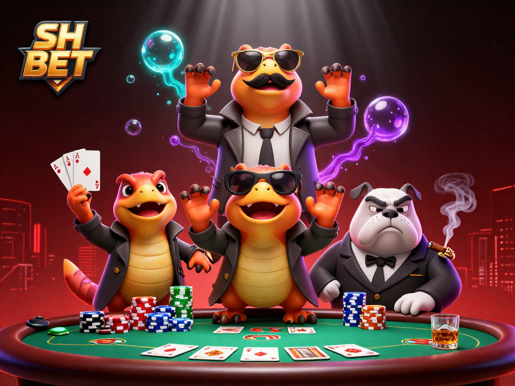 Engage with the exciting SH BET scene featuring raptors disguised to enter a VIP casino lounge.