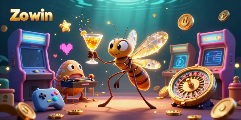 Engage with Zo win's vibrant casino games featuring animated mascots and dynamic gameplay.