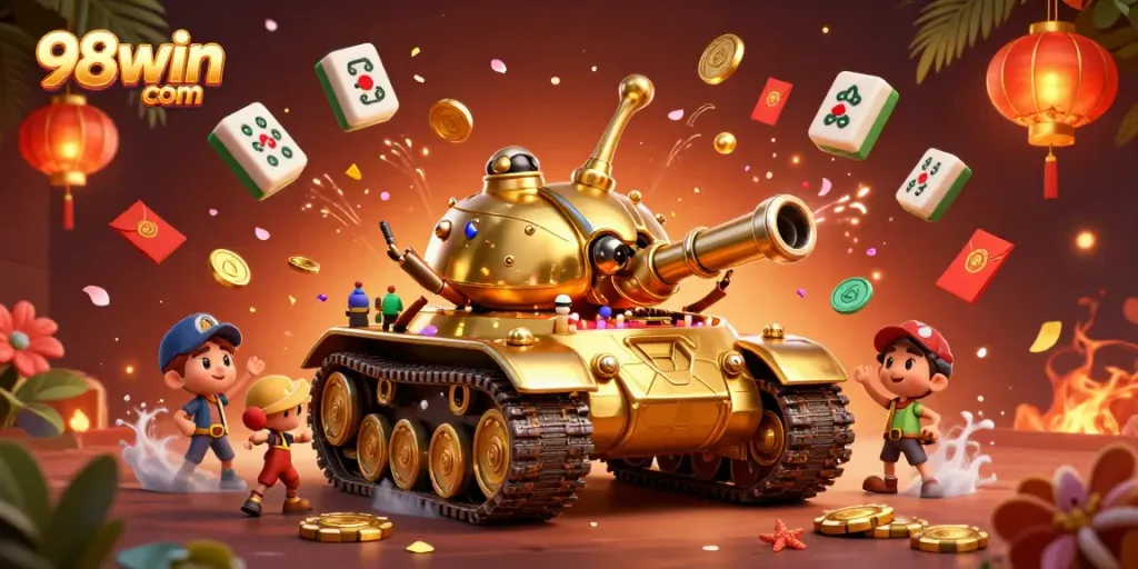 Experience the excitement of 98win com with this thrilling 3D casino scene showcasing dynamic gaming elements.