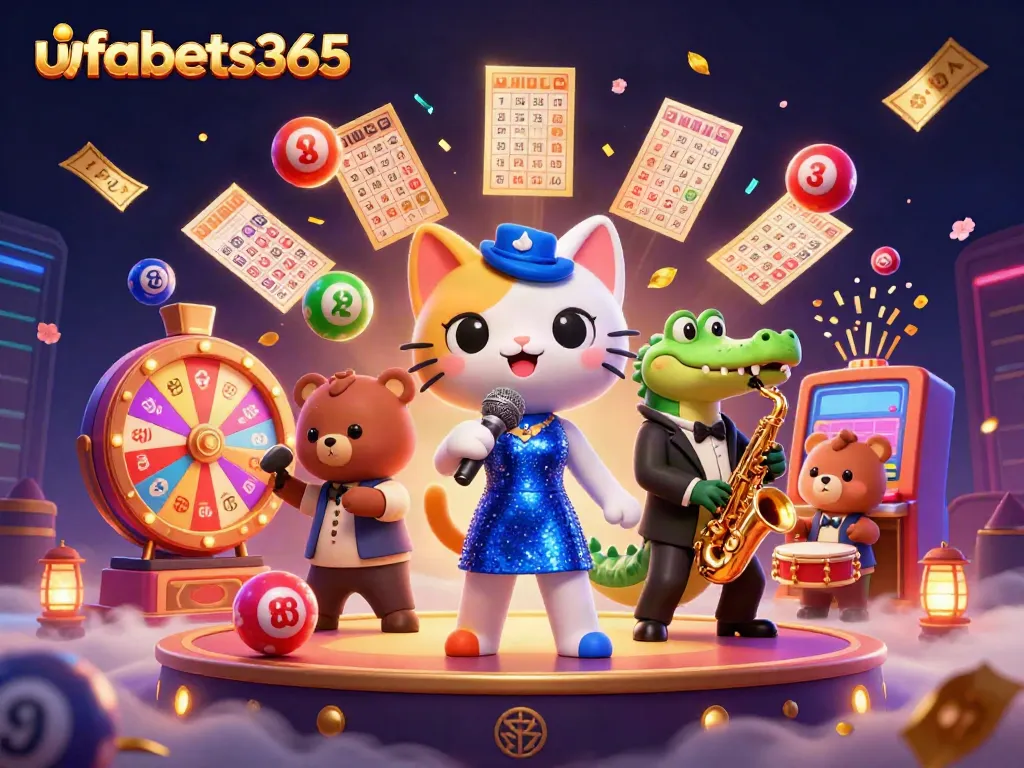 Experience excitement with ufabets365 at a vibrant casino scene featuring colorful elements.