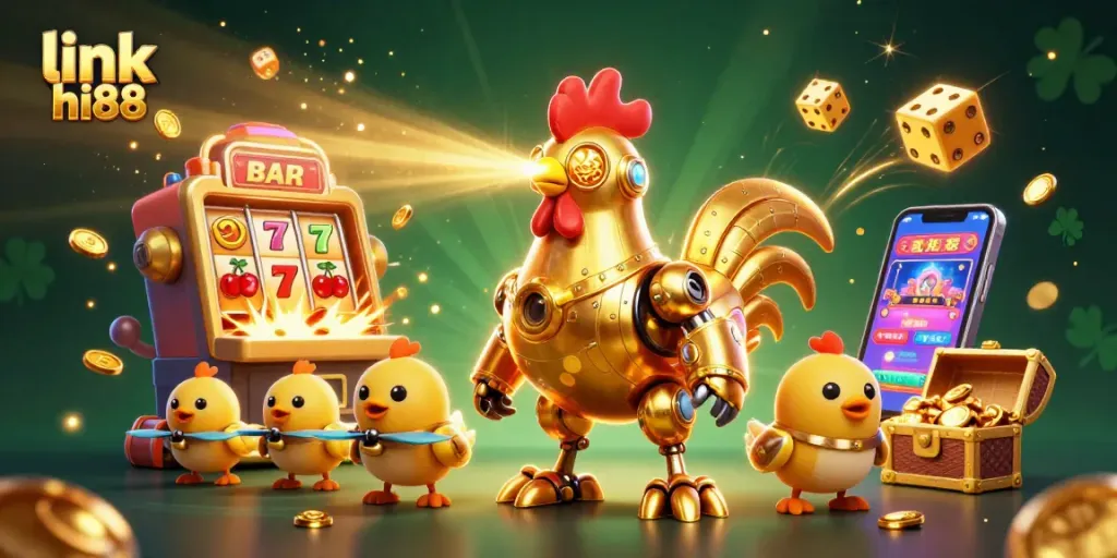 Engage with exciting wins at link hi88's vibrant casino, featuring futuristic characters and jackpot elements.