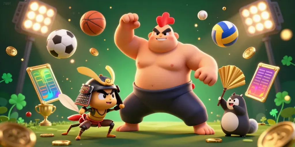 Experience thrilling gameplay with 789f, featuring dynamic characters and vibrant casino elements in an engaging illustration.