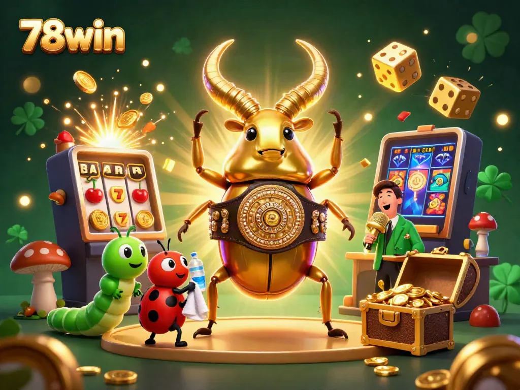 Experience the thrill of 78win with vibrant characters in an electrifying casino setting.