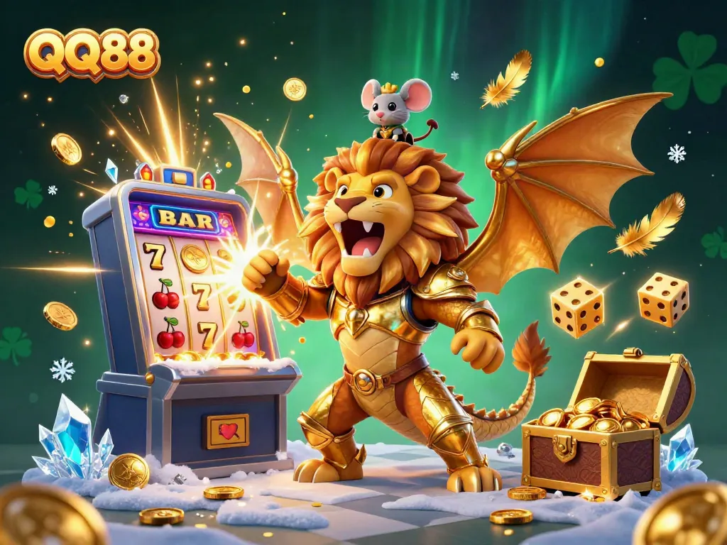 Spin the reels with QQ88 for thrilling jackpot wins, featuring dynamic casino elements.