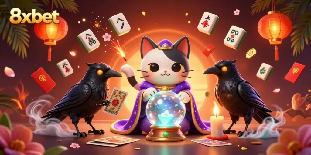 Engage in thrilling adventures with 8xbet, featuring captivating casino characters and vibrant game elements.