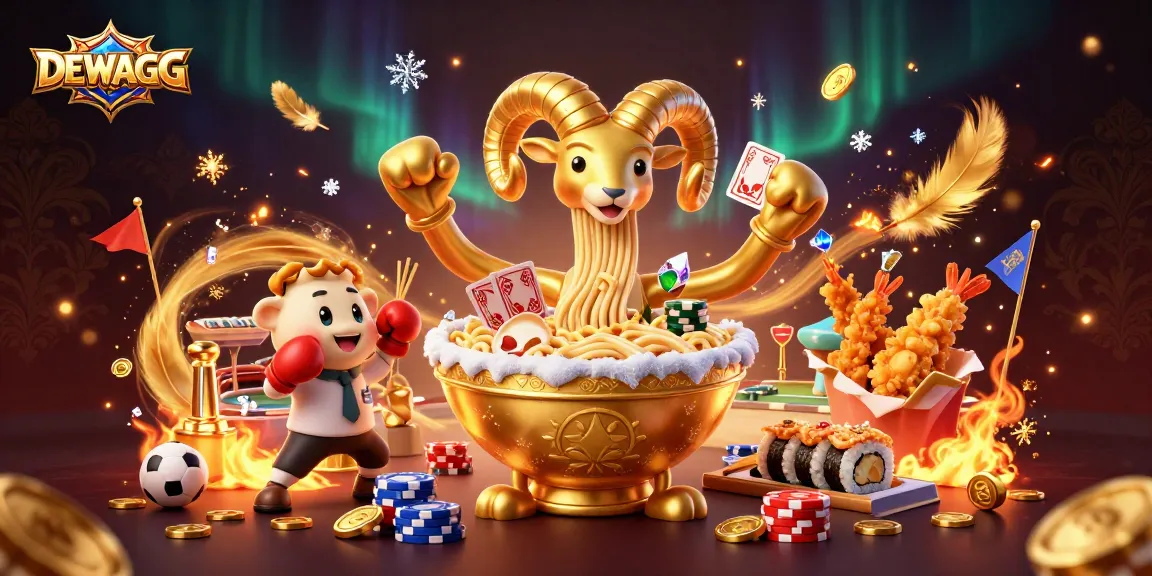 DEWAGG showcases exciting sports betting action with thrilling elements in a vibrant 3D illustration.
