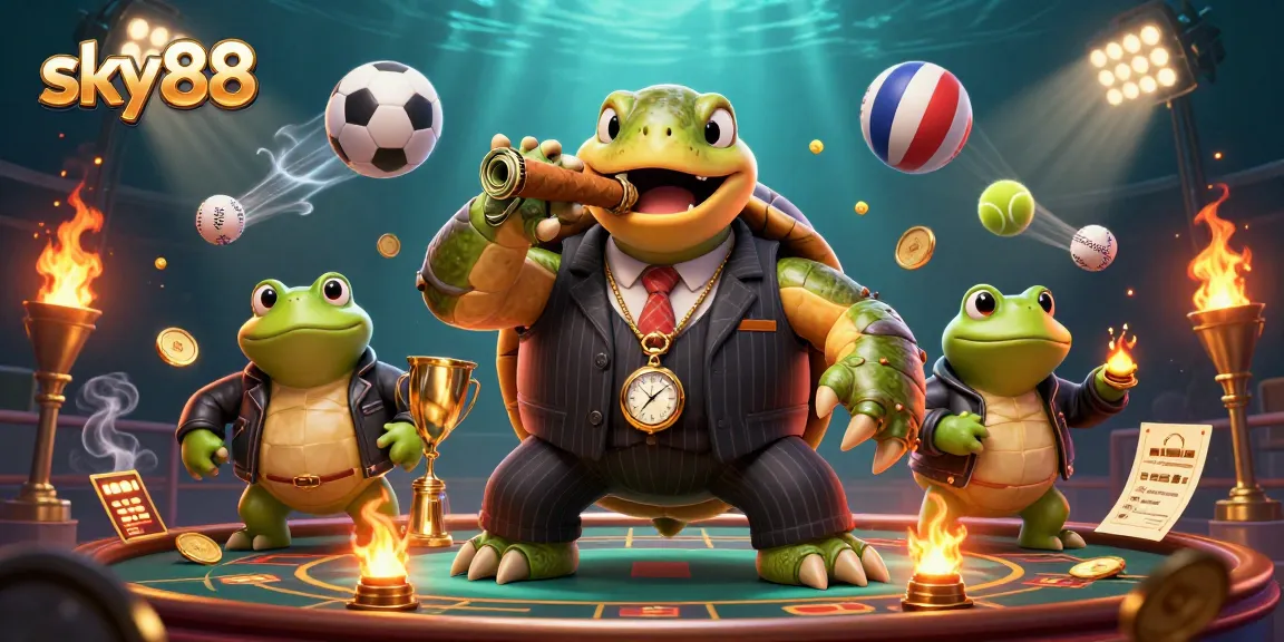 Engage in thrilling gameplay with sky88 casino illuminated by fireflies and sporting elements.