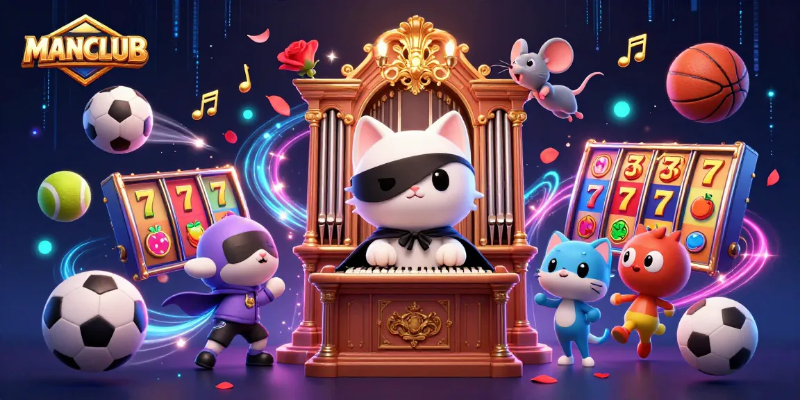 Experience thrilling gameplay with MANCLUB as the phantom cat plays while winning big with dynamic casino elements.