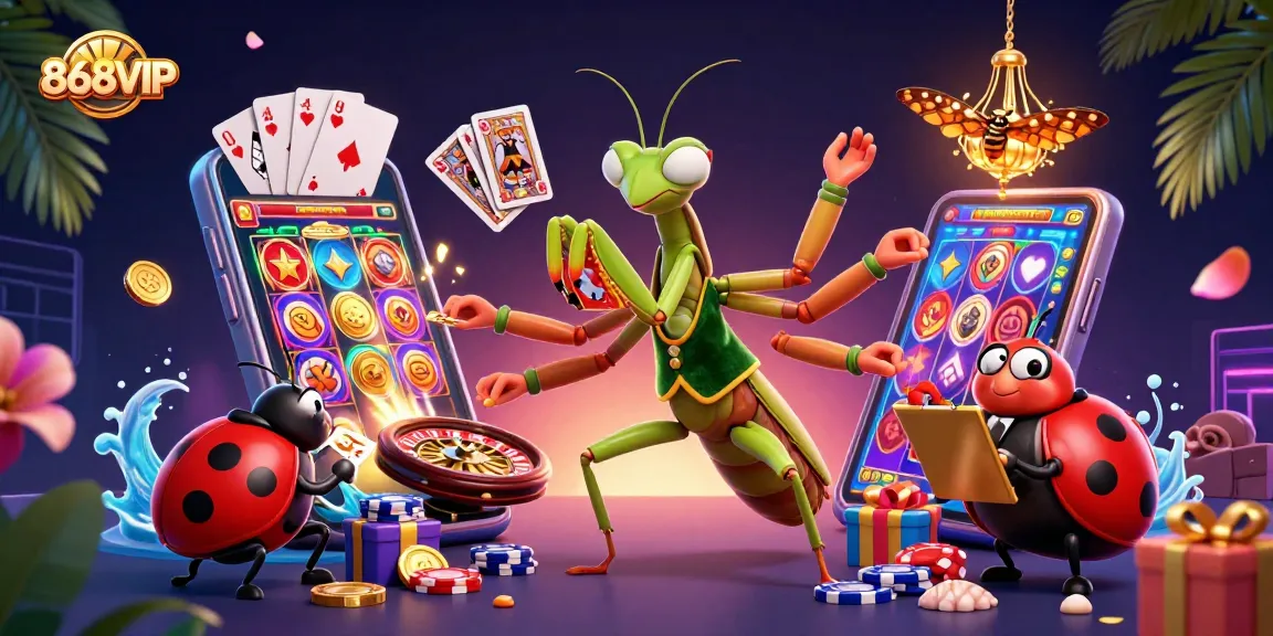 Experience thrilling gameplay at 868VIP with colorful slot games and vibrant characters