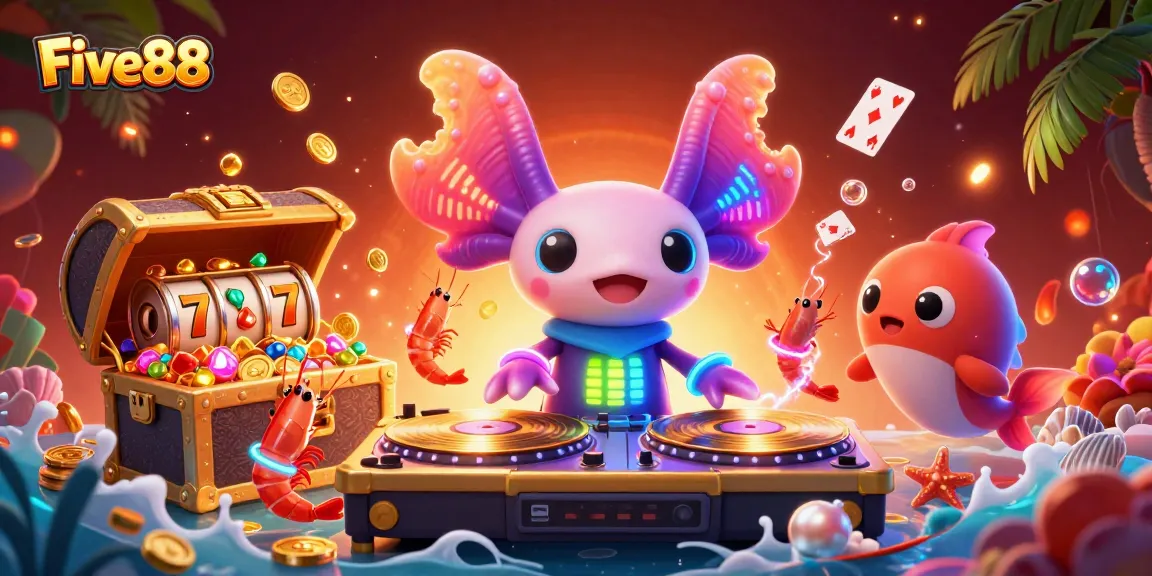 Experience the thrill at Five88 casino with vibrant underwater action and exciting games.