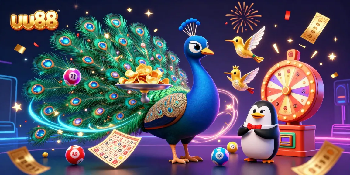 Experience the excitement of uu88 with vibrant gaming elements and dynamic 3D illustrations.