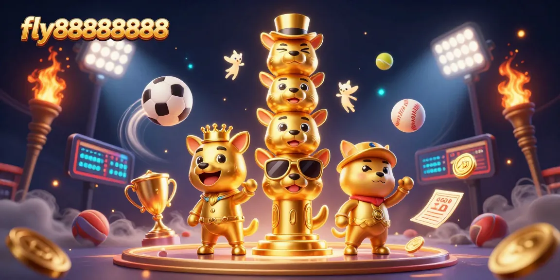 Experience winning strategies at fly88888888 with engaging sports-themed casino illustration.