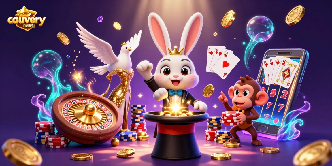 Experience the excitement of cauverynews casino games with vibrant characters and dazzling symbols.