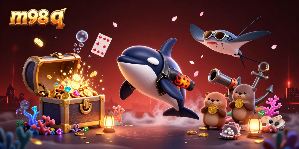 Engage with m98 q in an action-packed casino-themed underwater adventure filled with fortune.