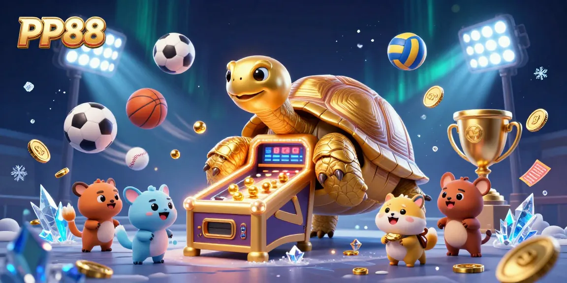 Experience exciting gameplay at PP88 with golden tortoise amusement and dynamic sporting elements.