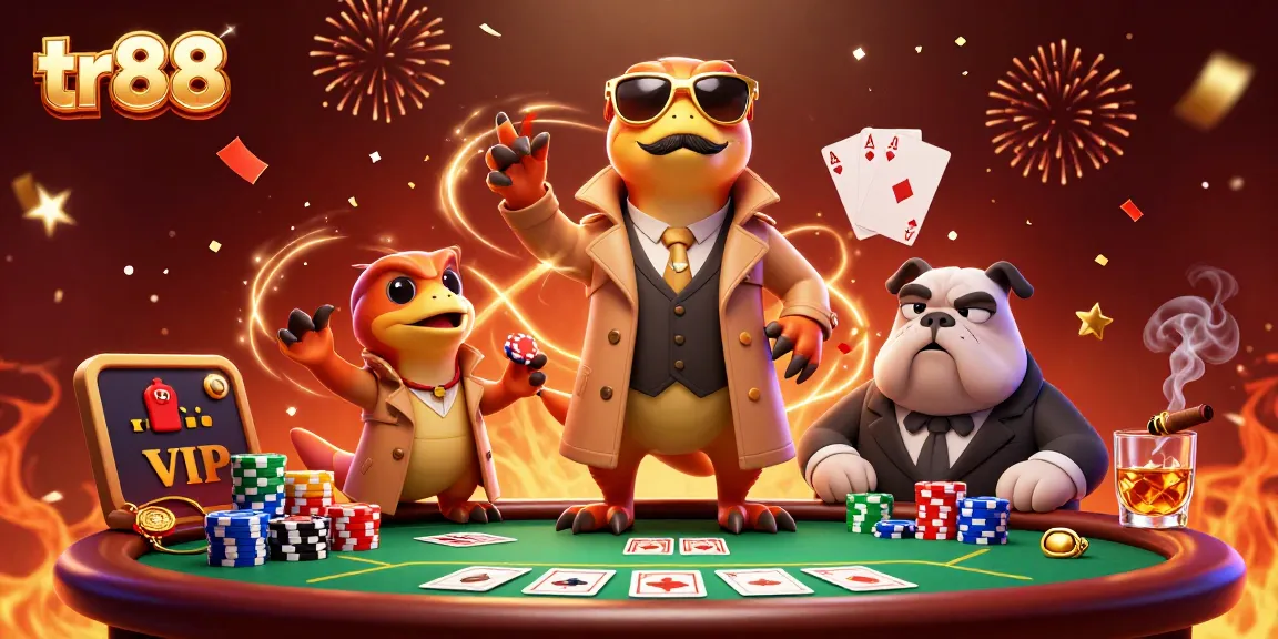 tr88 poker scene with cartoon raptors disguised attempting entry, captured in vibrant casino atmosphere