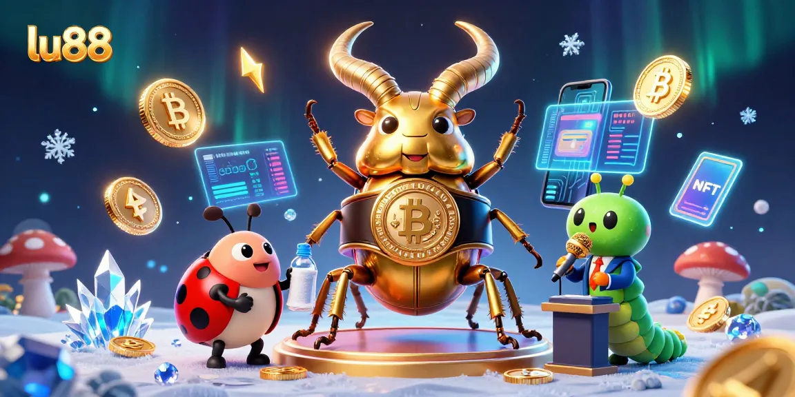Bet on exciting games at lu88, featuring dynamic characters and dazzling crypto elements.