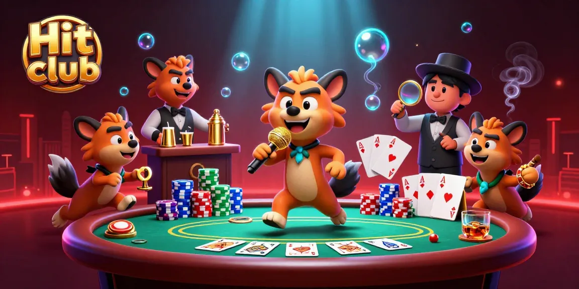Experience thrilling fun at Hit club with animated hyenas in a comedy casino scene.