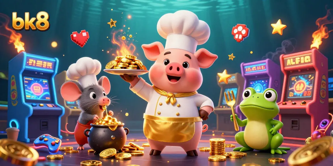 Engage in exhilarating gaming at bk8 with colorful 3D arcade characters serving up golden winnings.
