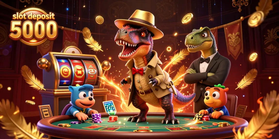 Spin the slot deposit 5000 for a chance at max wins amid colorful casino chaos.