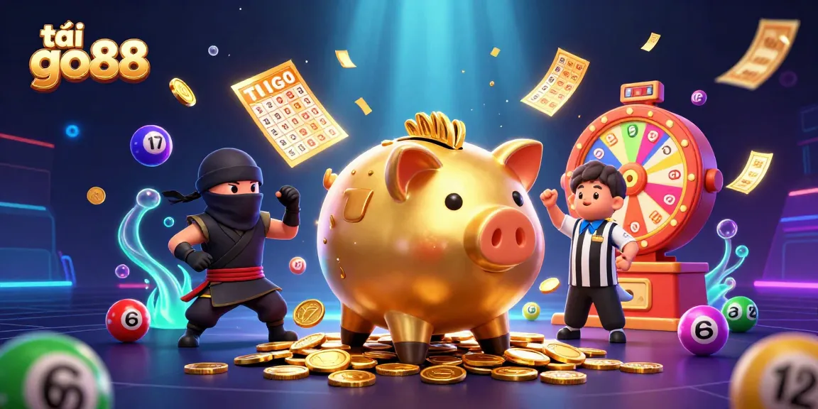 Experience excitement and fun while playing tải go88 in this vibrant casino-themed illustration.